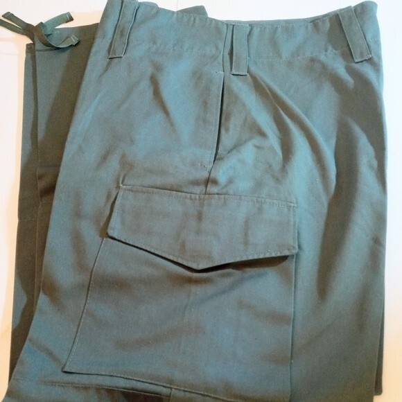 NWOT Action Fit tactical button fly army green cargo pants 38/43 - Picture 1 of 15